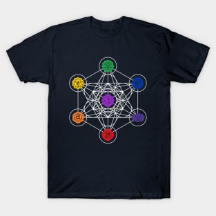 Metatron’s Cube Chakras T-Shirt